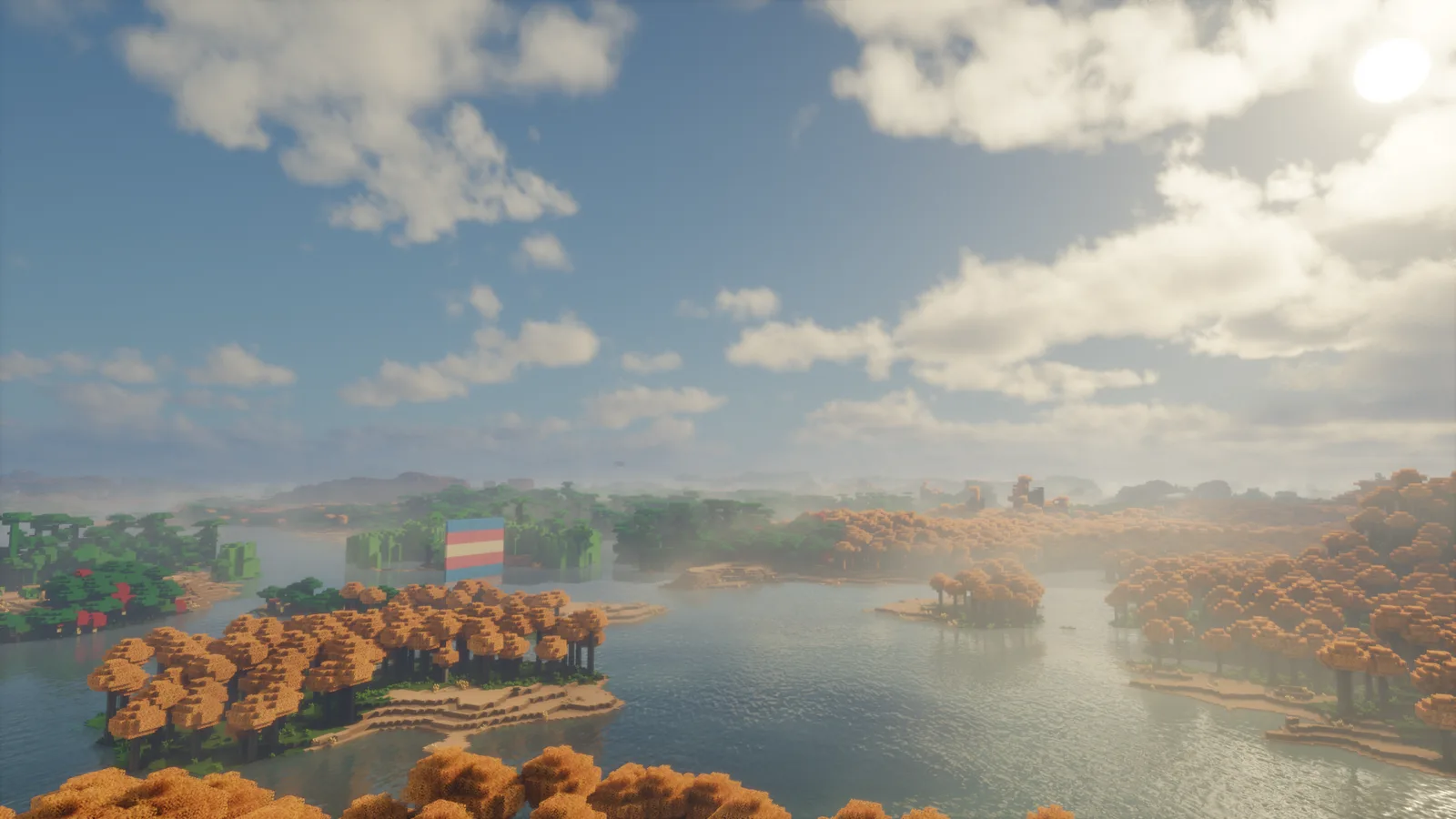 Bliss：秋色湖泊与流云